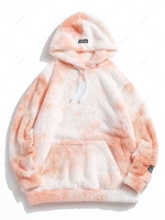 Sweat à Capuche Teinté Fourré avec Poche en Avant 2xl Jaune clair