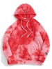Sweat à Capuche Teinté Fourré avec Poche en Avant S Rouge