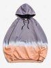 Sweat à Capuche Teinté Imprimé avec Poche Kangourou 2xl Ardoise grise claire