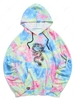 Sweat à Capuche Teinté Imprimé Dragon M