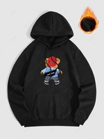 Sweat à Capuche Thermique Motif D