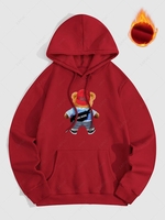 Sweat à Capuche Thermique Motif D