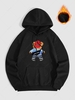 Sweat à Capuche Thermique Motif D
