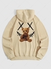 Sweat à Capuche Visage Souriant Motif D