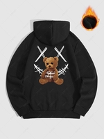 Sweat à Capuche Visage Souriant Motif D