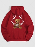 Sweat à Capuche Visage Souriant Motif D