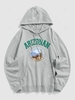 Sweat-Shirt à Capuche Graphique de Cactus Vintage ARIZONAN DESERT S Gris clair