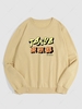 Sweat-shirt à Imprimé Caractère Japonais L Café lumière