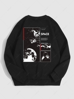 Sweat-Shirt à Imprimé Planètes dans L