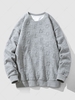 Sweat-shirt à Lettre L Nuage gris