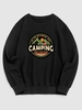 Sweat-shirt Camping Graphique Montagne du Streetwear Xl Noir