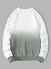 Sweat-shirt Décontracté en Couleur Ombrée L Gris