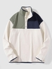 Sweat-shirt en Blocs de Couleurs à Demi-Bouton S Multi a