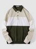 Sweat-shirt en Blocs de Couleurs Boutonné en Velours Côtelé M Multi b