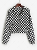 Sweat-shirt Fourré à Demi-Zip S Noir