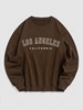 Sweat-shirt Graphique LOS ANGELES CALIFORNIA L Café profond