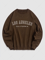 Sweat-shirt Graphique LOS ANGELES CALIFORNIA L Café profond