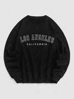 Sweat-shirt Graphique LOS ANGELES CALIFORNIA L Noir