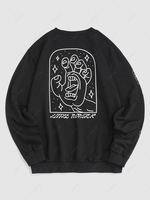 Sweat-shirt Graphique Palmier Amusant Streetwear 2xl Noir
