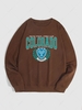 Sweat-shirt Lettre Graphique COLORADO TENNIS CLUB L Café profond