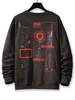 Sweat-shirt Motif de Dessin Animé Graphique à Goutte Epaule Esthétique Y2K S Gris foncé