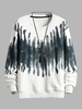 Sweat-shirt Ombré à Lettre Halloween L Blanc