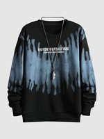 Sweat-shirt Ombré à Lettre Halloween L Noir