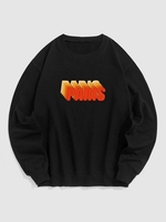 Sweat-shirt Ombré à Lettre PARIS L Noir