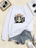 Sweat-shirt Pull-over à Imprimé Floral Champignon Xl Blanc