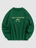 Sweat-shirt Sportif à Lettre EAST HAMPTON à Col Rond M Vert profond