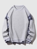 Sweat-shirt Texturé à Motif Paisley Ethnique 2xl Gris clair