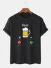 T-shirt à Imprimé Cabine Téléphonique L Noir