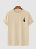 T-shirt à Imprimé Cœur et Carte à jouer S Café lumière