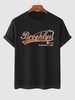 T-shirt à Imprimé Etoile Basketball Brooklyn à Manches Courtes M Noir