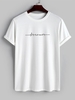 T-shirt à Imprimé Lettre Dreamer à Manches Courtes S Blanc
