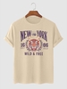 T-shirt à Imprimé Message et Tigre Xl Café lumière