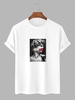 T-shirt à Imprimé Renaissance Statue Xxl Blanc
