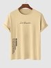 T-shirt à Imprimé Slogan Los Angeles à Manches Courtes L Café lumière