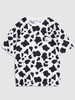 T-shirt à Imprimé Vache Détaillé L Blanc