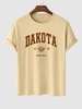 T-shirt à Manches Courtes à Imprimé OAKOTA 1998 S Café lumière