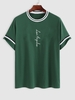 T-shirt Athlétique à Imprimé Los Angeles à Col Rond L Vert profond