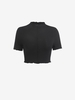 T-shirt avec Bordure en Laitue et Coutures Jouet pour Bébé S Noir