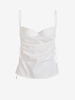 T-shirt Camisole à Col Bénitier avec Nœud Latéral L Blanc