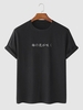 T-shirt Classique à Imprimé Japonais Xxl Noir