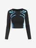 T-shirt Court Imprimé L Noir