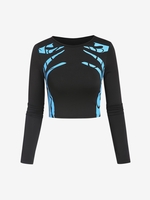 T-shirt Court Imprimé M Noir