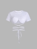 T-shirt Court Matelassé M Blanc