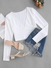 T-shirt Court Plongeant S Blanc