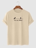 T-shirt Décontracté à Imprimé Lettre et Dinosaure 2xl Café lumière