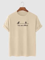 T-shirt Décontracté à Imprimé Lettre et Dinosaure 2xl Café lumière